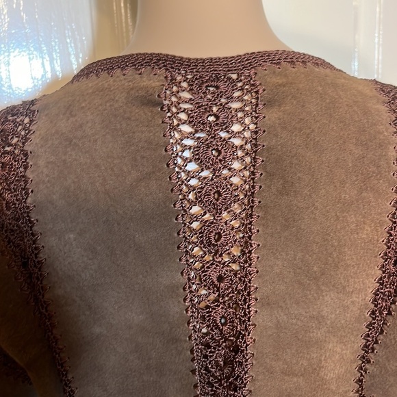 Imagio Womens Leather Jacket. Brown - Picture 3 of 9